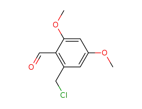 Molecular Structure of 166322-67-4 (Benzaldehyde, 2-(chloromethyl)-4,6-dimethoxy-)