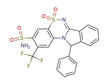 11-Phenyl-3-sulfamoyl-2-trifluoromethyl-11H-isoindolo<1,2-c><1,2,4>benzothiadiazine 5,5-dioxide