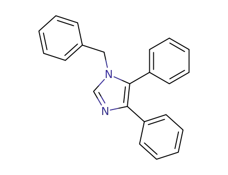Molecular Structure of 7346-22-7 (1H-Imidazole, 4,5-diphenyl-1-(phenylmethyl)-)