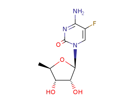 Molecular Structure of 66335-38-4 (5'-Deoxy-5-fluorocytidine)
