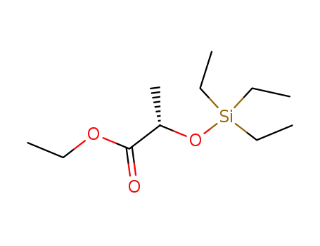 Molecular Structure of 109170-82-3 (Propanoic acid, 2-[(triethylsilyl)oxy]-, ethyl ester, (S)-)