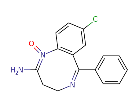 1,5-Benzodiazocin-2-amine, 8-chloro-3,4-dihydro-6-phenyl-, 1-oxide