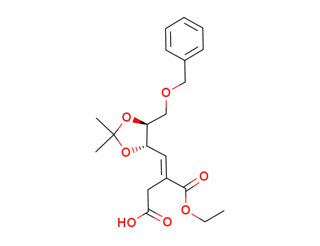 2-[1-((4S,5S)-5-Benzyloxymethyl-2,2-dimethyl-[1,3]dioxolan-4-yl)-meth-(E)-ylidene]-succinic acid 1-ethyl ester