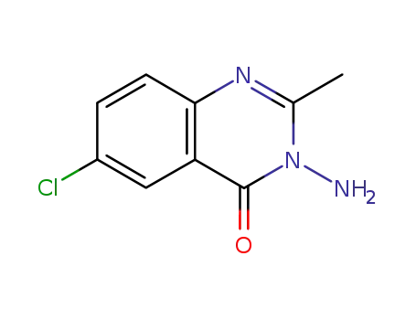 Molecular Structure of 3257-39-4 (4(3H)-Quinazolinone, 3-amino-6-chloro-2-methyl-)