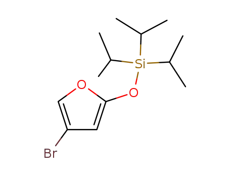Molecular Structure of 193481-15-1 (Silane, [(4-bromo-2-furanyl)oxy]tris(1-methylethyl)-)