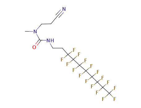 1-(2-Cyano-ethyl)-3-(3,3,4,4,5,5,6,6,7,7,8,8,9,9,10,10,10-heptadecafluoro-decyl)-1-methyl-urea