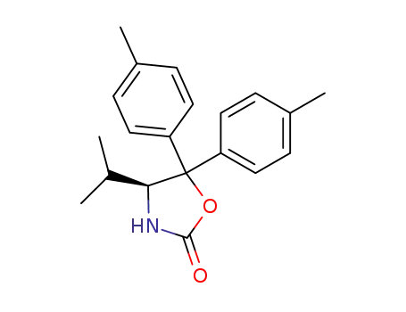 Molecular Structure of 213887-79-7 (5,5-DI-P-TOLYL-4-ISOPROPYLOXAZOLIDINE-2-ONE)