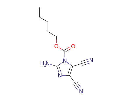 2-amino-4,5-dicyano-imidazole-1-carboxylic acid pentyl ester