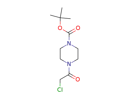 Molecular Structure of 190001-40-2 (4-CHLOROACETYL-PIPERAZINE-1-CARBOXYLIC ACID TERT-BUTYL ESTER)