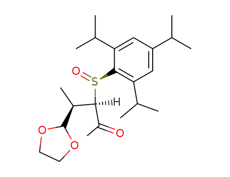 (3R,4R,RS)-5,5-ethylenedioxy-4-methyl-3-[(2,4,6-triisopropylphenyl)sulfinyl]-2-pentanone