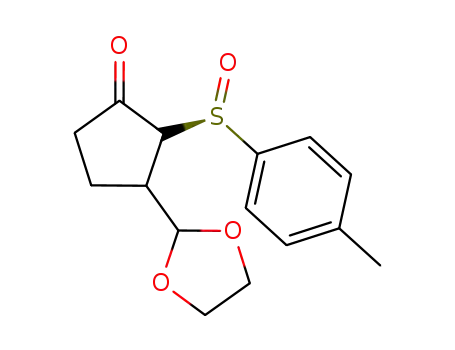 (2R*,3R*,RS)-3-(1,3-dioxolan-2-yl)-2-(p-tolylsulfinyl)-1-cyclopentanone
