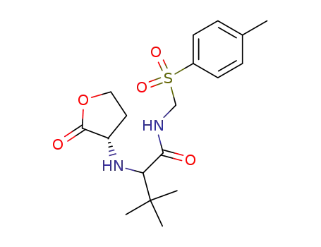 3,3-dimethyl-2-(2-oxo-tetrahydro-furan-3-ylamino)-N-(toluene-4-sulfonylmethyl)-butyramide