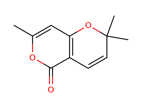 Molecular Structure of 220633-52-3 (2,2,7-TRIMETHYL-2H-PYRANO[4,3-B]PYRAN-5-ONE)