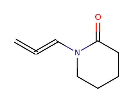 Molecular Structure of 214219-69-9 (2-Piperidinone,1-(1,2-propadienyl)-(9CI))