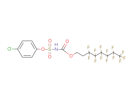 2-Perfluorohexylethyl-N-(4-chlorophenoxysulfonyl)carbamate