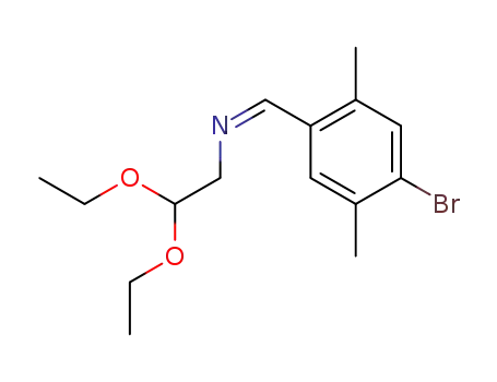 4-(2,2-diethoxyethyliminomethyl)-1-bromo-2,5-dimethylbenzene