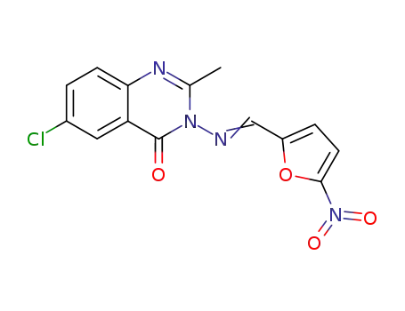 2-methyl-6-chloro-3-(5-nitrofurfurylideneamino)-4(3H)-quinazolinone