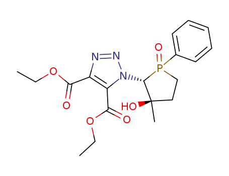 3-hydroxy-2-(4,5-diethoxycarbonyl-1H-1,2,3-triazol-1-yl)-3-methyl-1-phenylphospholane-1-oxide