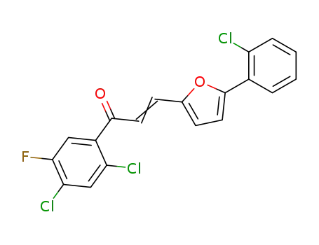 (E)-3-[5-(2-Chloro-phenyl)-furan-2-yl]-1-(2,4-dichloro-5-fluoro-phenyl)-propenone