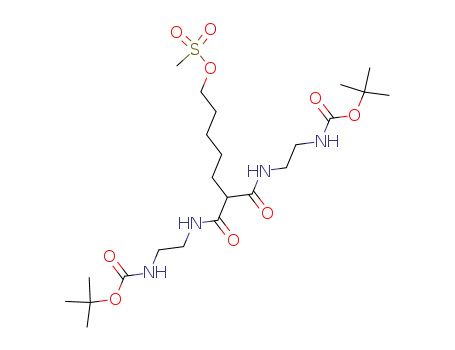 methanesulfonic acid 6,6-bis-(2-tert-butoxycarbonylamino-ethylcarbamoyl)-hexyl ester