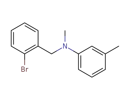 Molecular Structure of 436845-45-3 (Benzenemethanamine, 2-bromo-N-methyl-N-(3-methylphenyl)-)