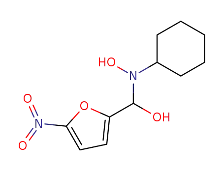 Molecular Structure of 499979-45-2 (2-Furanmethanol, a-(cyclohexylhydroxyamino)-5-nitro-)