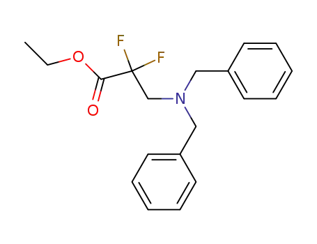 Molecular Structure of 541547-36-8 (ethyl 3-(dibenzylaMino)-2,2-difluoropropanoate)