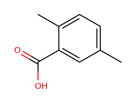 Molecular Structure of 610-72-0 (2,5-Dimethylbenzoic acid)