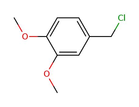 Molecular Structure of 7306-46-9 (3,4-Dimethoxybenzyl chloride)