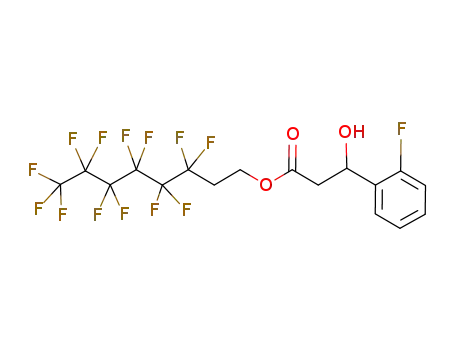 Molecular Structure of 830330-61-5 (Benzenepropanoic acid, 2-fluoro-b-hydroxy-,
3,3,4,4,5,5,6,6,7,7,8,8,8-tridecafluorooctyl ester)