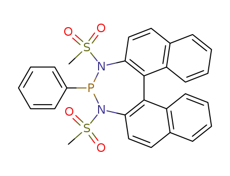 3,5-bis-methanesulfonyl-4-phenyl-4,5-dihydro-3H-3,5-diaza-4-phospha-cyclohepta[2,1-a;3,4-a']dinaphthalene