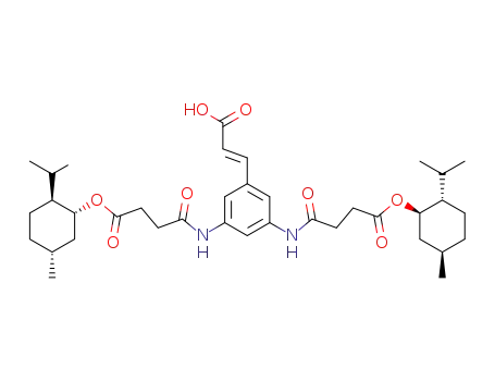 N-{3-((E)-2-Carboxy-vinyl)-5-[3-((1R,2S,5R)-2-isopropyl-5-methyl-cyclohexyloxycarbonyl)-propionylamino]-phenyl}-succinamic acid (1R,2S,5R)-2-isopropyl-5-methyl-cyclohexyl ester