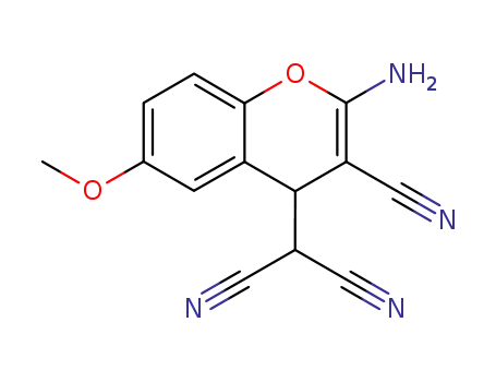 2-(2-Amino-3-cyano-6-methoxy-4H-chromen-4-yl)-malononitrile