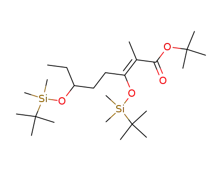 3,6-bis-(tert-butyl-dimethyl-silanyloxy)-2-methyl-oct-2-enoic acid tert-butyl ester