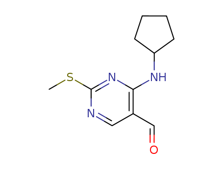 4-(cyclopentylaMino)-2-(Methylthio)pyriMidine-5-carbaldehyde