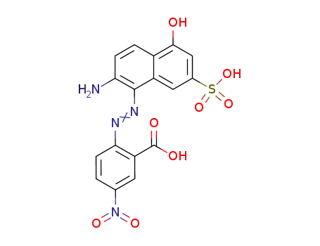 2-(2-amino-5-hydroxy-7-sulfo-naphthalen-1-ylazo)-5-nitro-benzoic acid