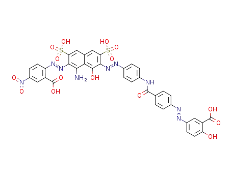 5-[2-(4-{[4-(2-{8-amino-7-[2-(2-carboxy-4-nitrophenyl)diazen-1-yl]-1-hydroxy-3,6-disulfonaphthalen-2-yl}diazen-1-yl)phenyl]-carbamoyl}phenyl)-diazen-1-yl]-2-hydroxybenzoic acid