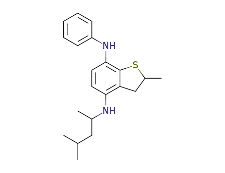 2-methyl-N4-(4-methyl-2-pentyl)-N7-phenyl-2,3-dihydro-1-benzothiophene-4,7-diamine
