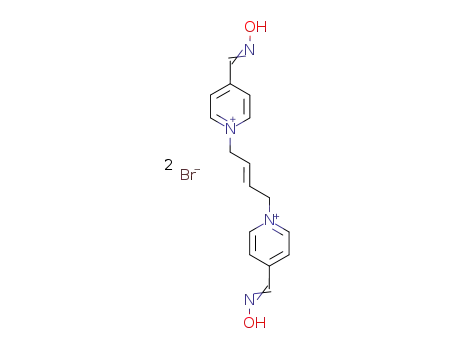 (E)-1-(2-hydroxyiminomethylpyridinium)-4-(4-hydroxyiminomethylpyridinium)-but-2-ene dibrobide