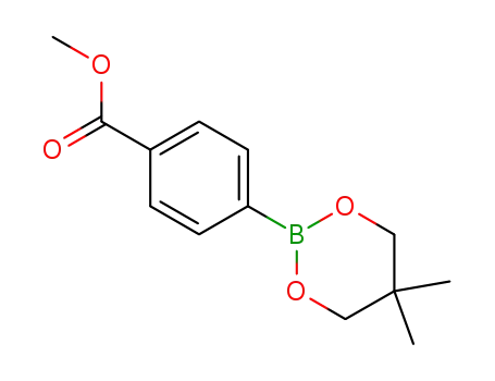Molecular Structure of 905966-40-7 (Benzoic acid, 4-(5,5-dimethyl-1,3,2-dioxaborinan-2-yl)-, methyl ester)