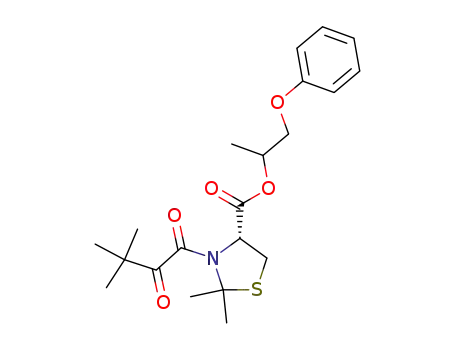 1-phenoxy-2-propyl(2R)-5,5-dimethyl-1-(3,3-dimethyl-1,2-dioxobutyl)-2-(4-thiazolidine)carboxylate