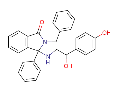 2-benzyl-3-[2-hydroxy-2-(4-hydroxyphenyl)ethylamino]-3-phenyl-2,3-dihydroisoindol-1-one