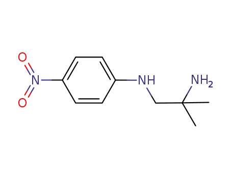 Molecular Structure of 440102-93-2 (2-methyl-N~1~-(4-nitrophenyl)propane-1,2-diamine)