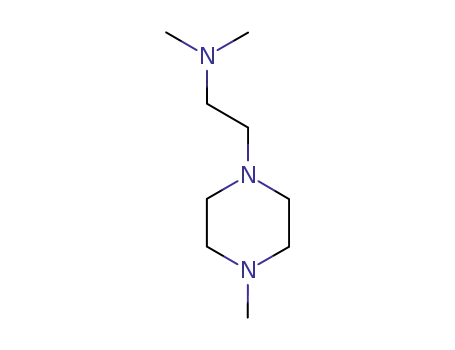 Molecular Structure of 104-19-8 (1-(2-DIMETHYLAMINOETHYL)-4-METHYLPIPERAZINE)