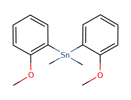 Molecular Structure of 57740-79-1 (Stannane, bis(2-methoxyphenyl)dimethyl-)