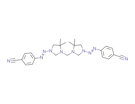 3-({5,5-dimethyl-3-[2-(p-cyanophenyl)-1-diazenyl]-1-imidazolidinyl}methyl)-4,4-dimethyl-1-[2-(p-cyanophenyl)-1-diazenyl]imidazolidine