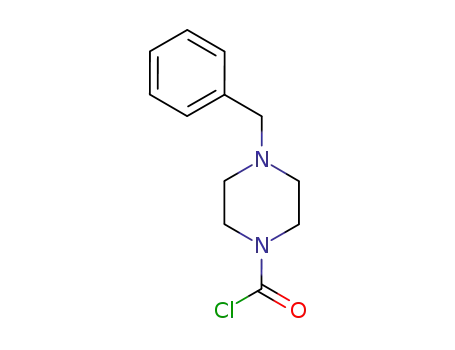 4-(phenylmethyl)-1-piperazine carbonyl chloride