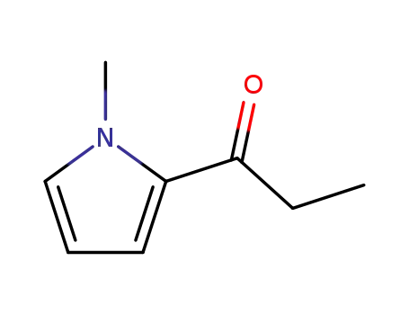 Molecular Structure of 17180-59-5 (1-Propanone, 1-(1-methyl-1H-pyrrol-2-yl)-)