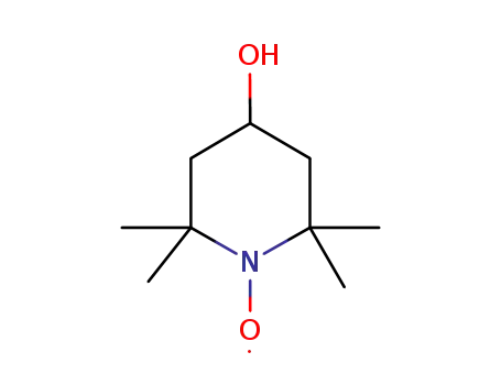 Molecular Structure of 2226-96-2 (4-Hydroxy-2,2,6,6-tetramethyl-piperidinooxy)