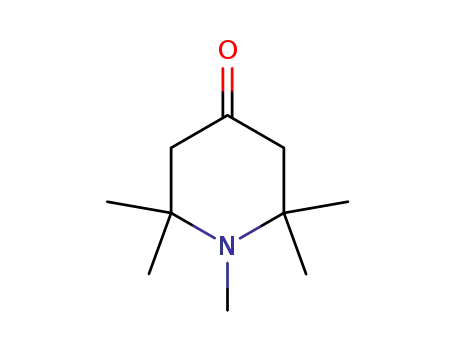 Molecular Structure of 5554-54-1 (1 2 2 6 6-PENTAMETHYL-4-PIPERIDONE  97)